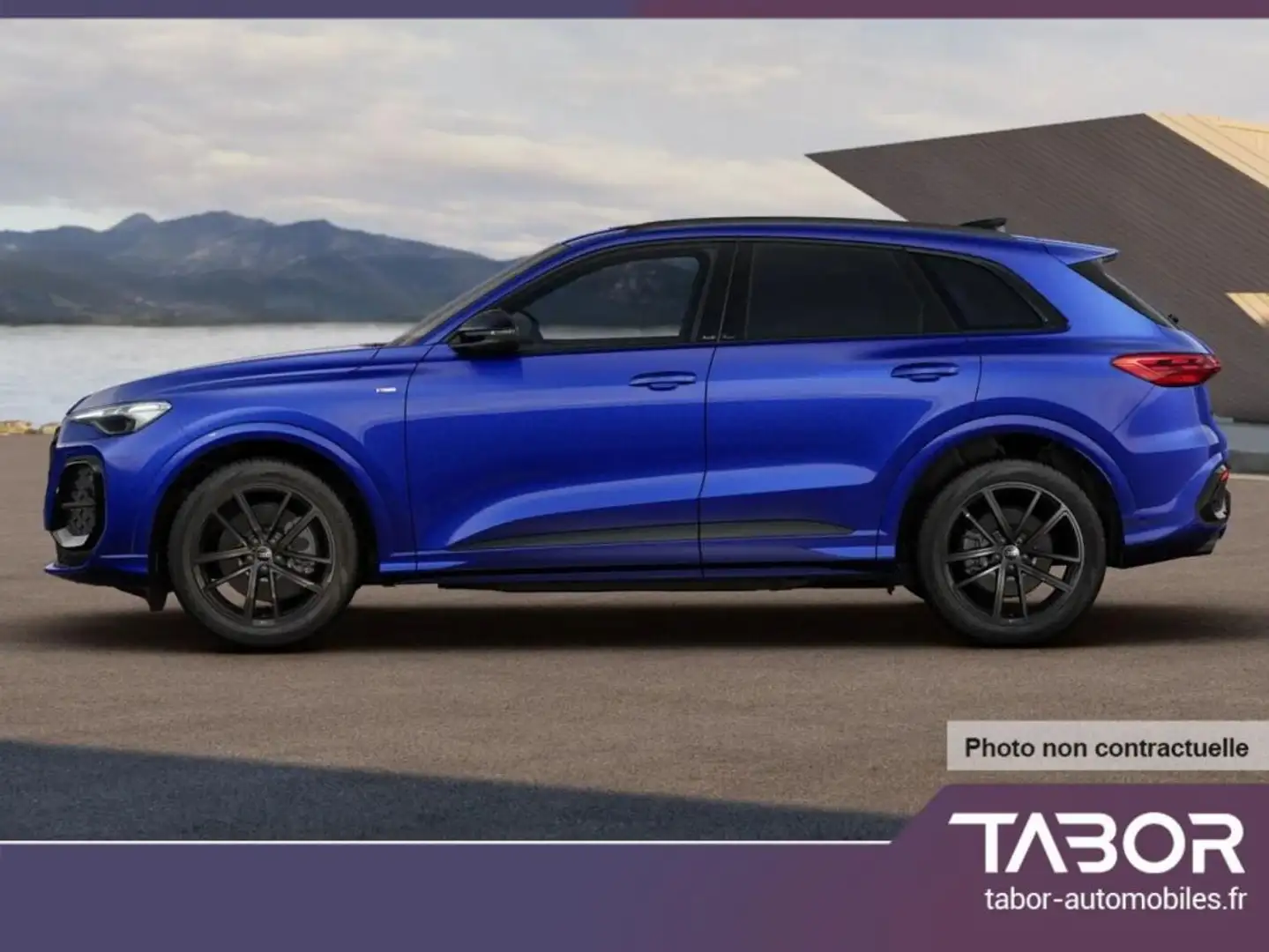 Audi Q5 TDI 204 2xS line Tech+ pano cam 20p Bleu - 2