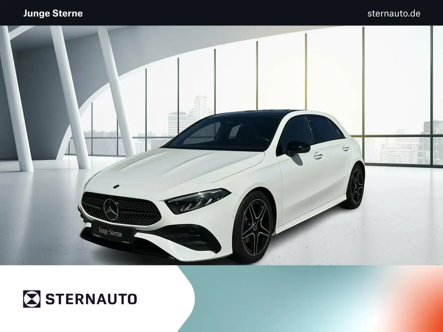 Mercedes-Benz A 200 A 200 AMG Line Navi Pano.-Dach Keyless-Go/Styling Blanc - 1