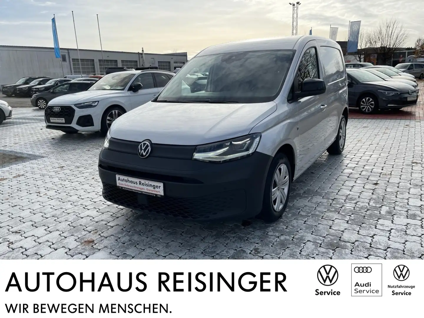 Volkswagen Caddy 2.0 TDI DSG (NAVI,LED,RearView,Standh.) Klima Silber - 1