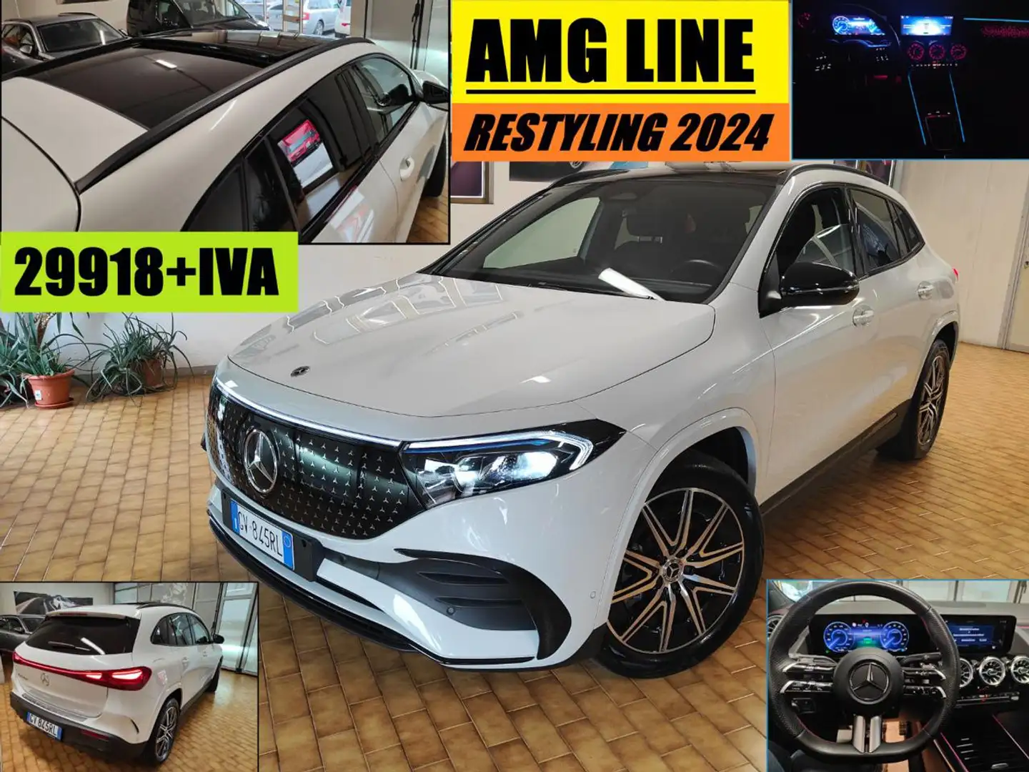 Mercedes-Benz EQA 250+ AMG LINE 2024 TETTO RESTYLING Bianco - 1