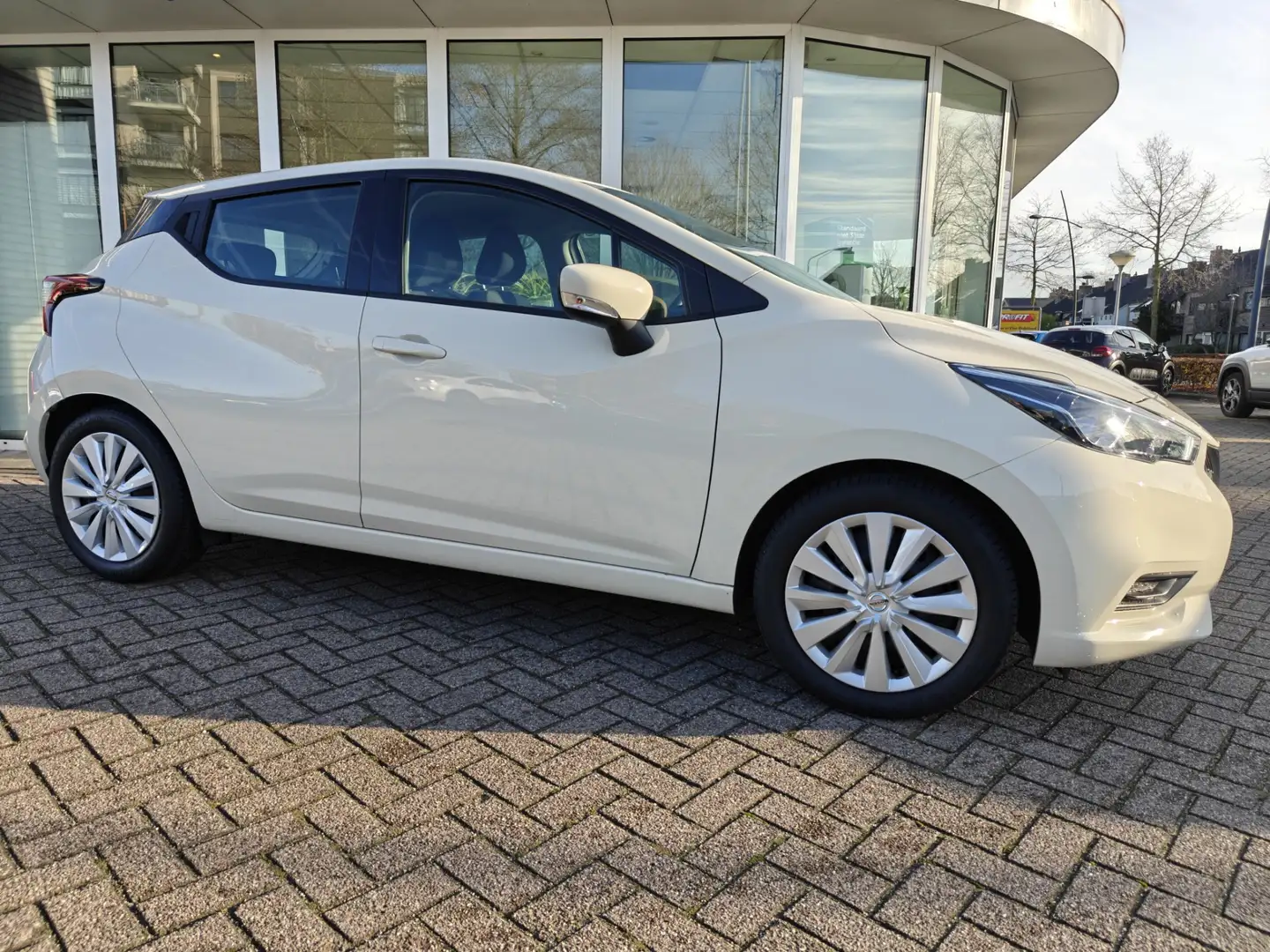 Nissan Micra 1.0 IG-T Acenta /Airco / Apple Carplay Trekhaak! Wit - 2