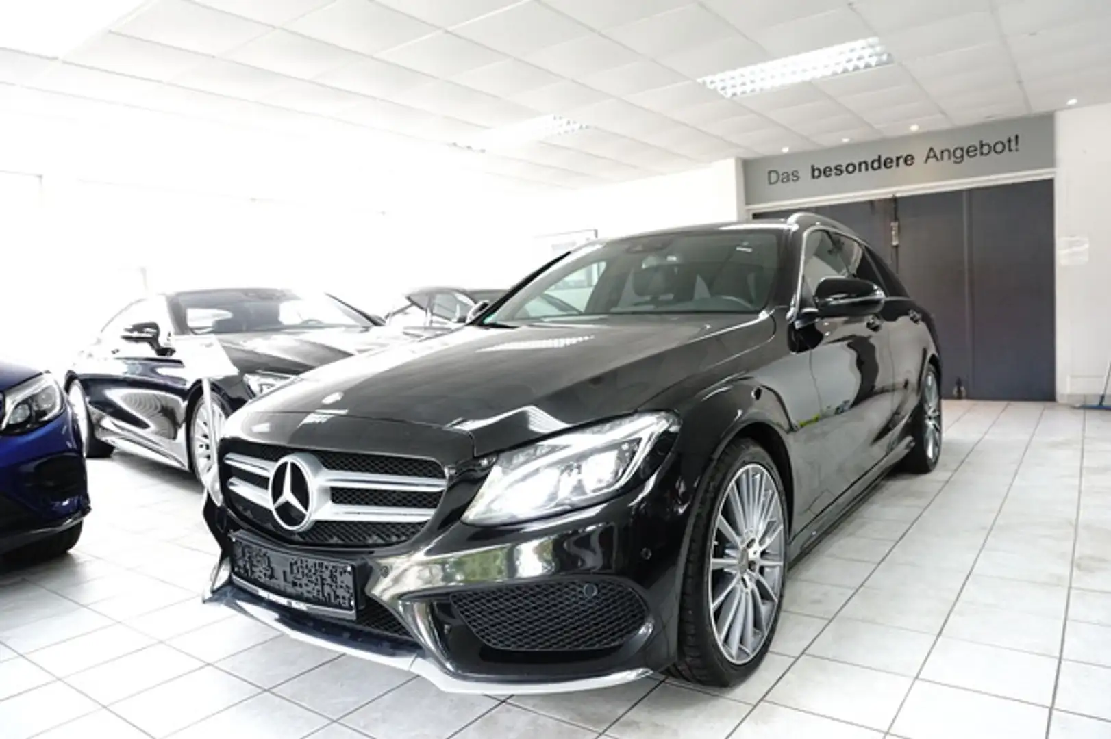 Mercedes-Benz C 200 T CGI AMG Line LEDER NAVI LED SPUR PAKET MB-SC Negro - 2