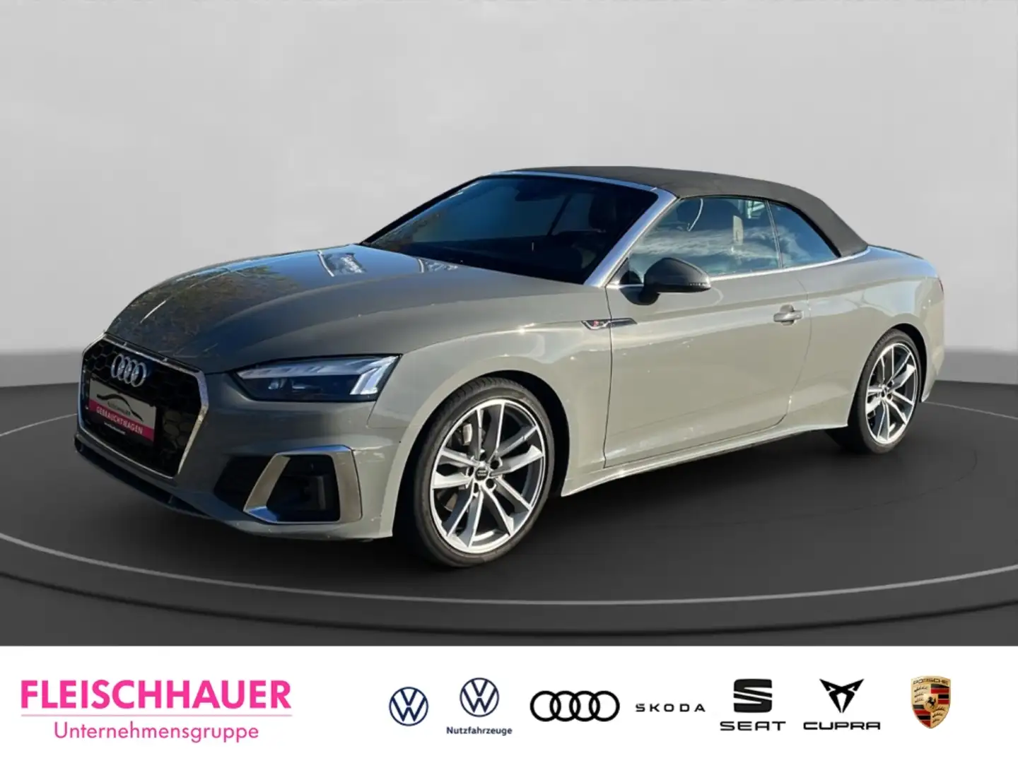 Audi A5 Cabriolet 40 S-line Kopfraumheiz Matrix Nappa Grau - 1