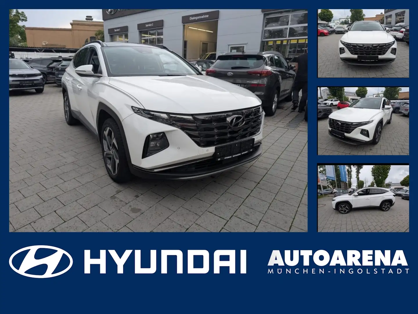 Hyundai TUCSON 1.6 T-GDI Trend ACC  Pano SpurH LM Weiß - 1