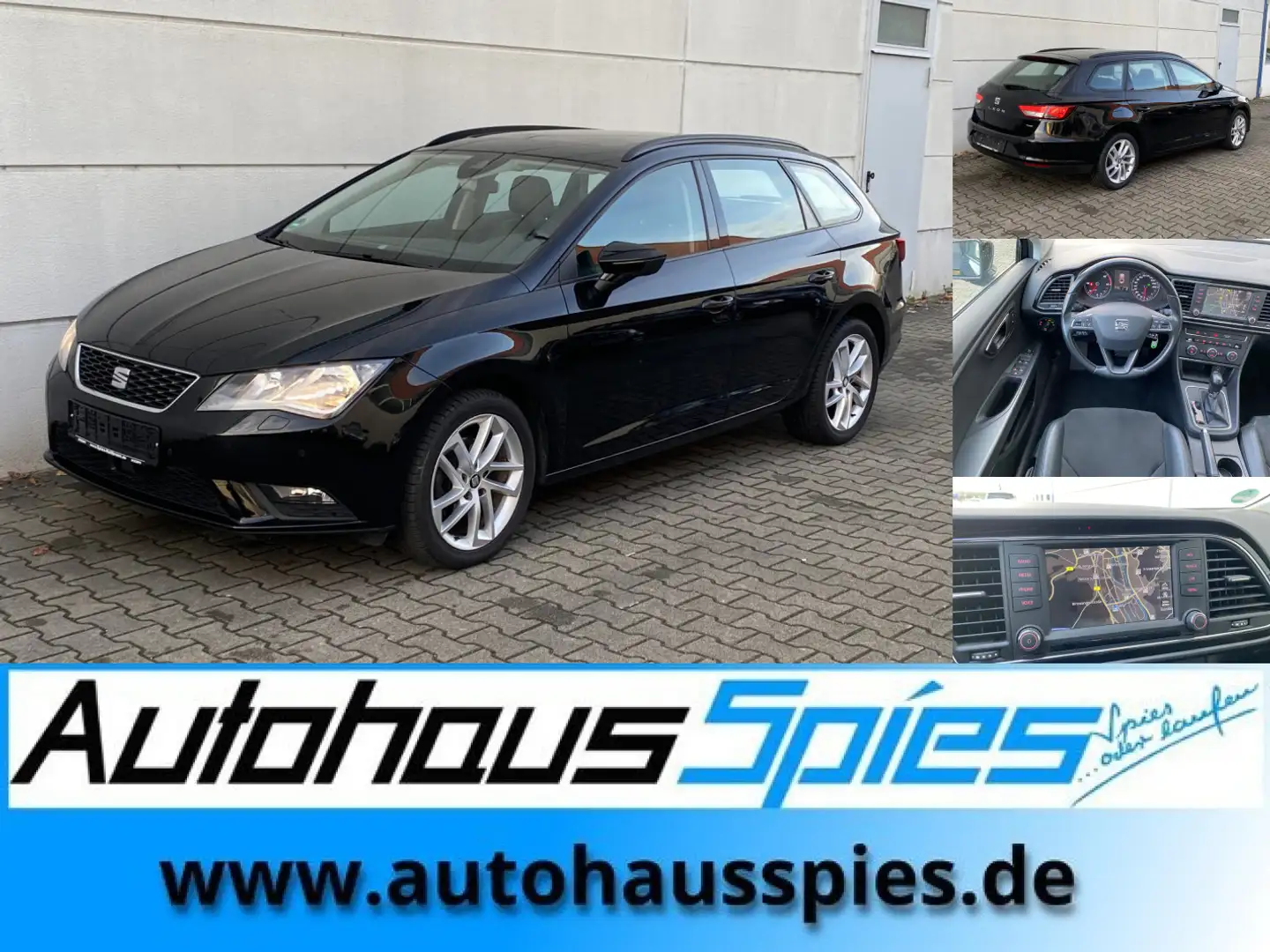 SEAT Leon ST 2.0 TDI DSG Style Nav Tmat Sound DAB Schwarz - 1