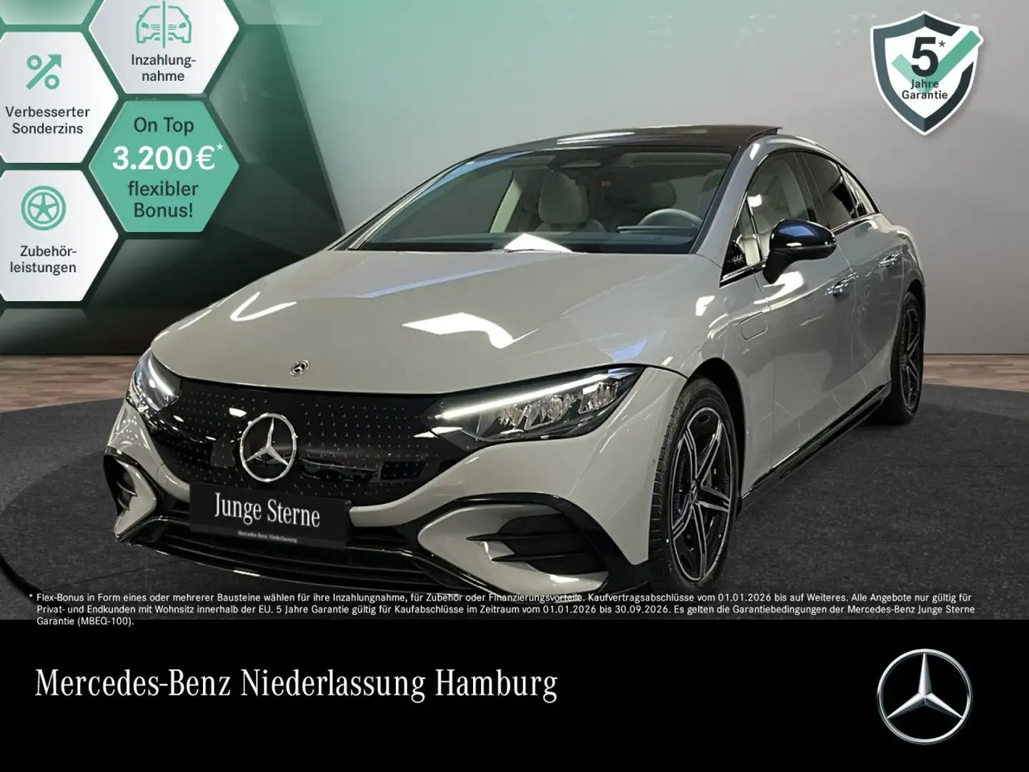 Mercedes-Benz EQE 350 AMG Pano Burmester LED Night Kamera PTS Grau - 1