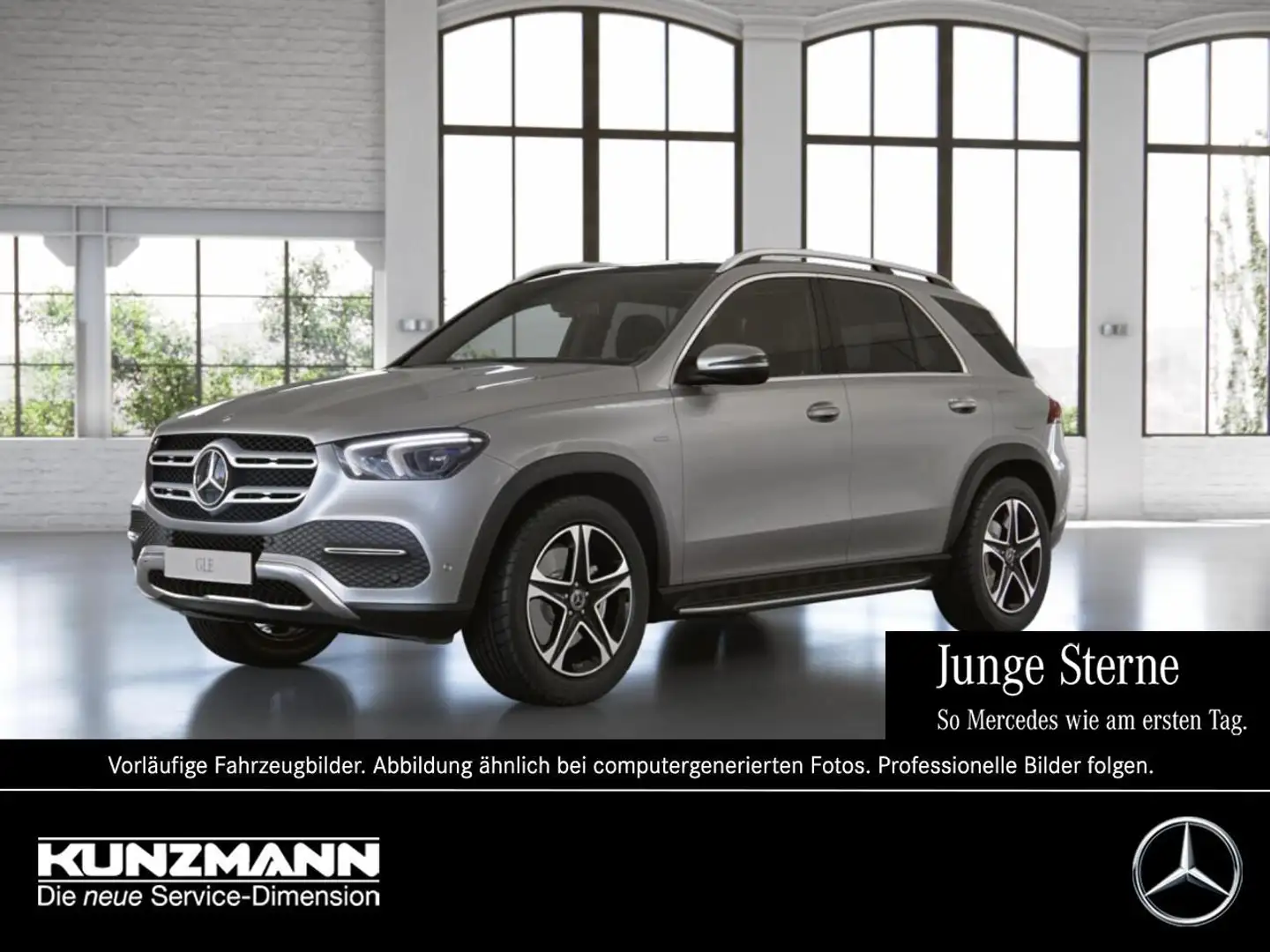 Mercedes-Benz GLE 350 de 4M MBUXNavi Panorama Airmatic AHK 360° Silber - 1