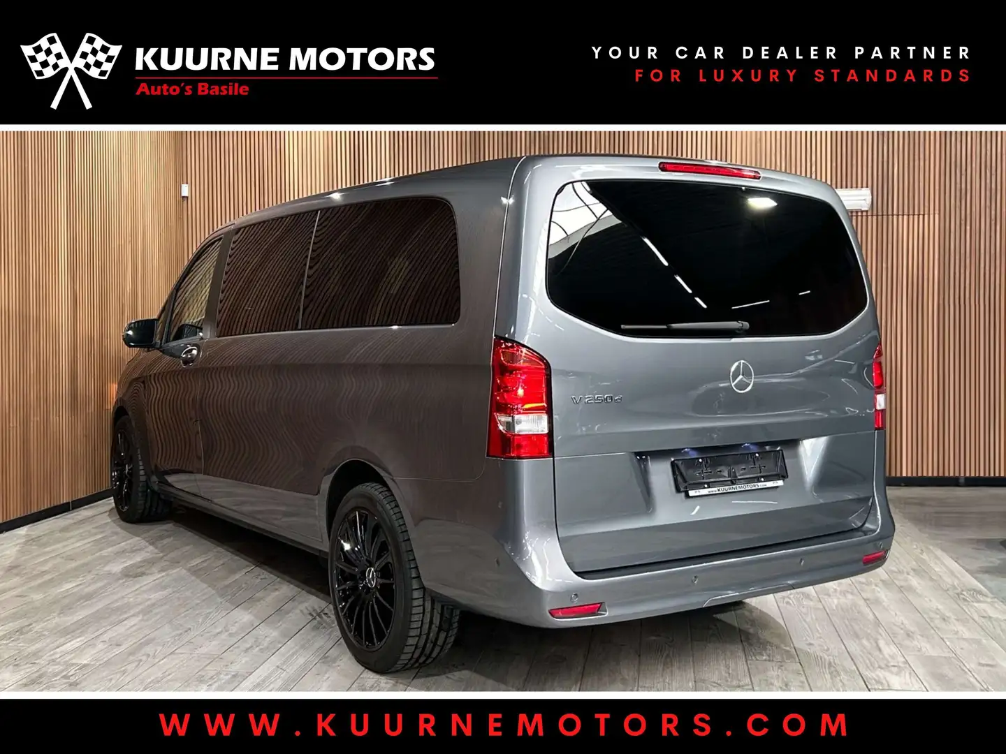 Mercedes-Benz V 250 d 8pl Alu19\/Leder/360Cam/Acc/Gps/Bt *1j garantie* Gris - 2