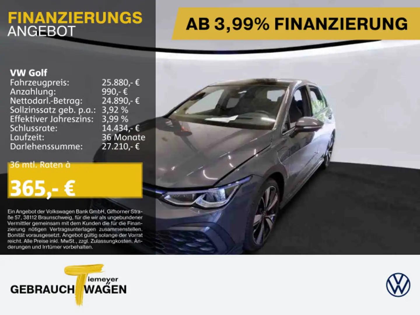 Volkswagen Golf GTE 1.4 eHybrid GTE IQ.LIGHT PANO AHK LM18 Grau - 1