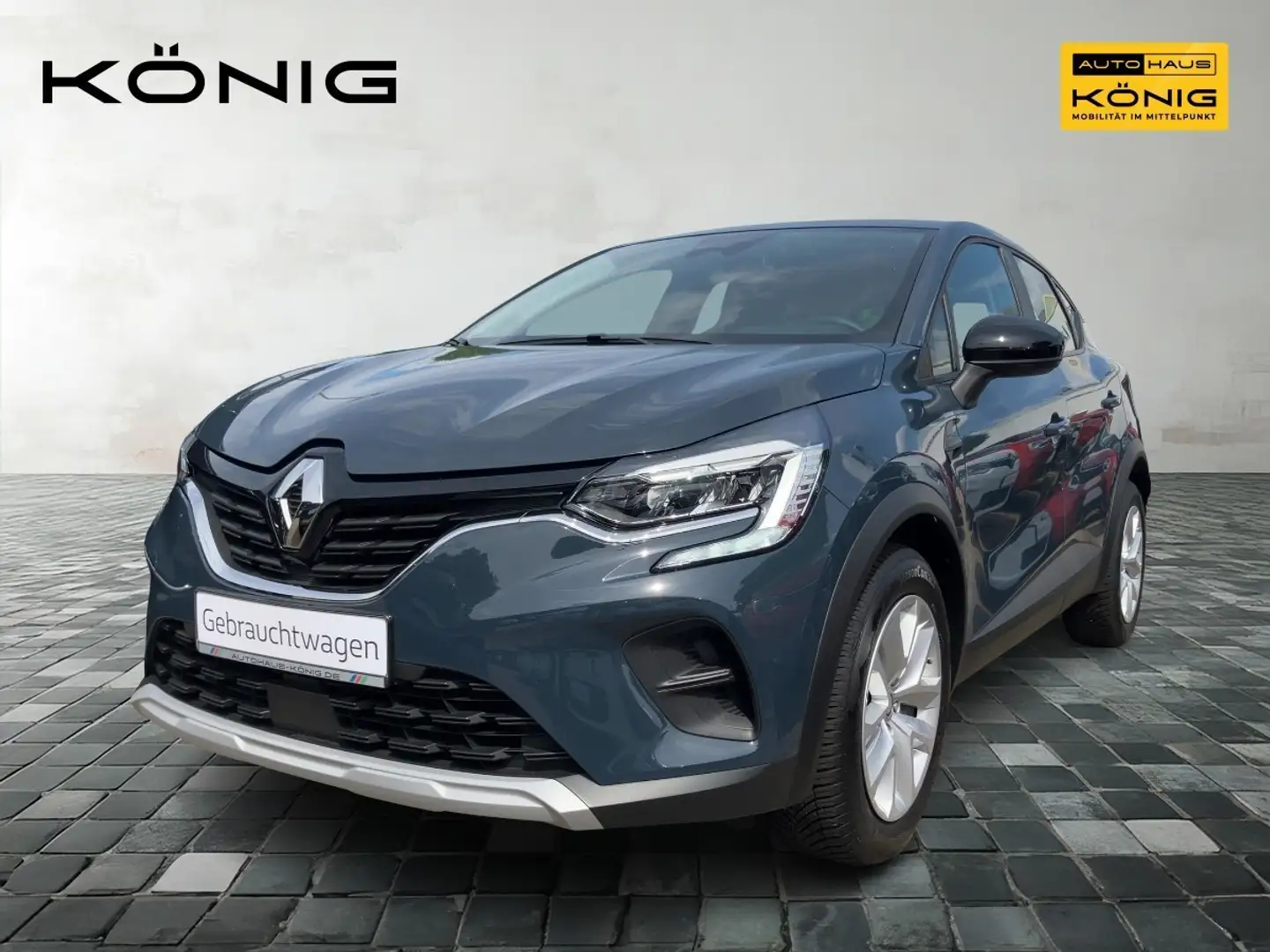 Renault Captur EQUILIBRE 1.0 TCe 90 PS Klima, PDC Blauw - 1