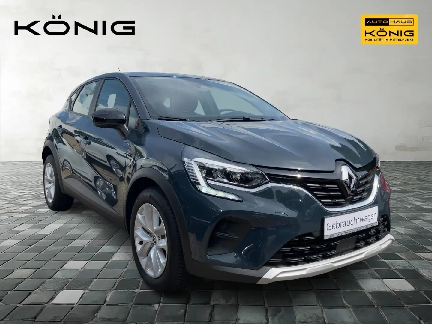 Renault Captur EQUILIBRE 1.0 TCe 90 PS Klima, PDC Blauw - 2