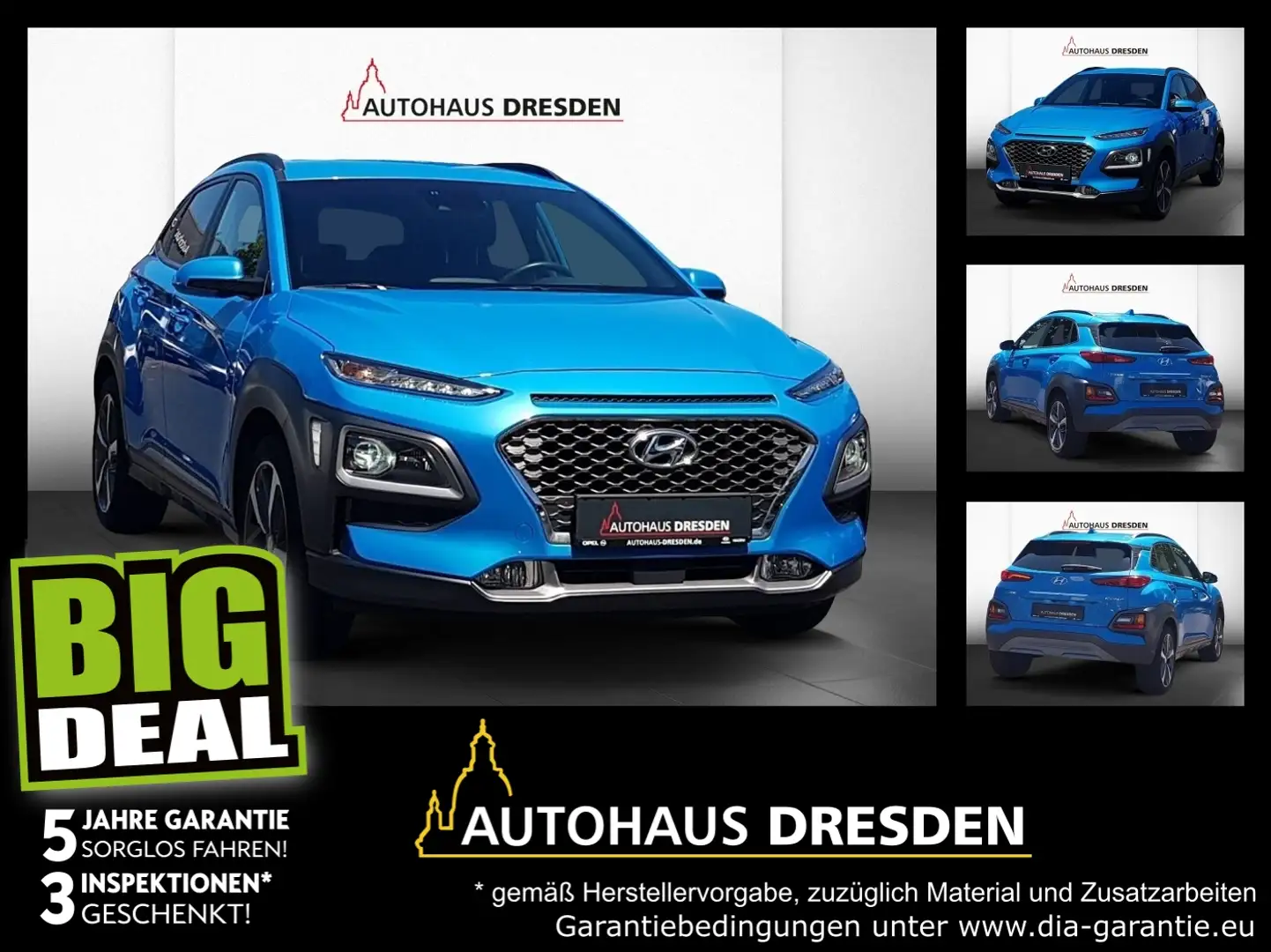 Hyundai KONA 1.0 T-GDI Style *LED*DAB*NAVI*SHZ*PDC*KAM* Blau - 1