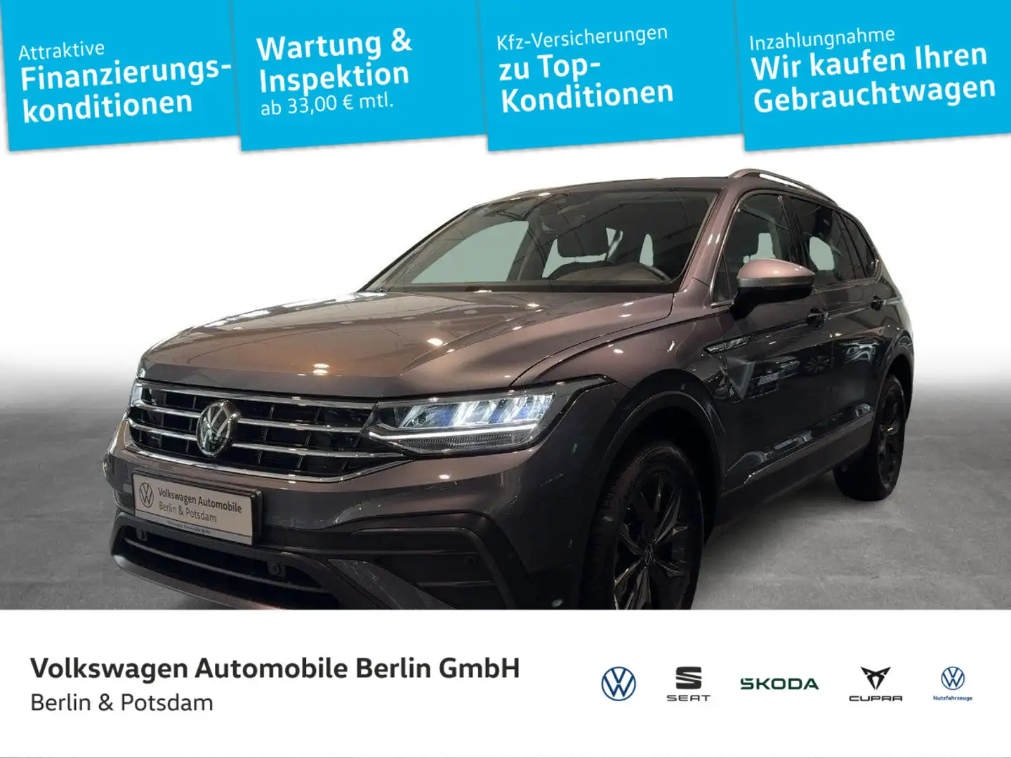 Volkswagen Tiguan Allspace 1.5TSI DSG P-DACH AHK 7-Sitze NA Grau - 1