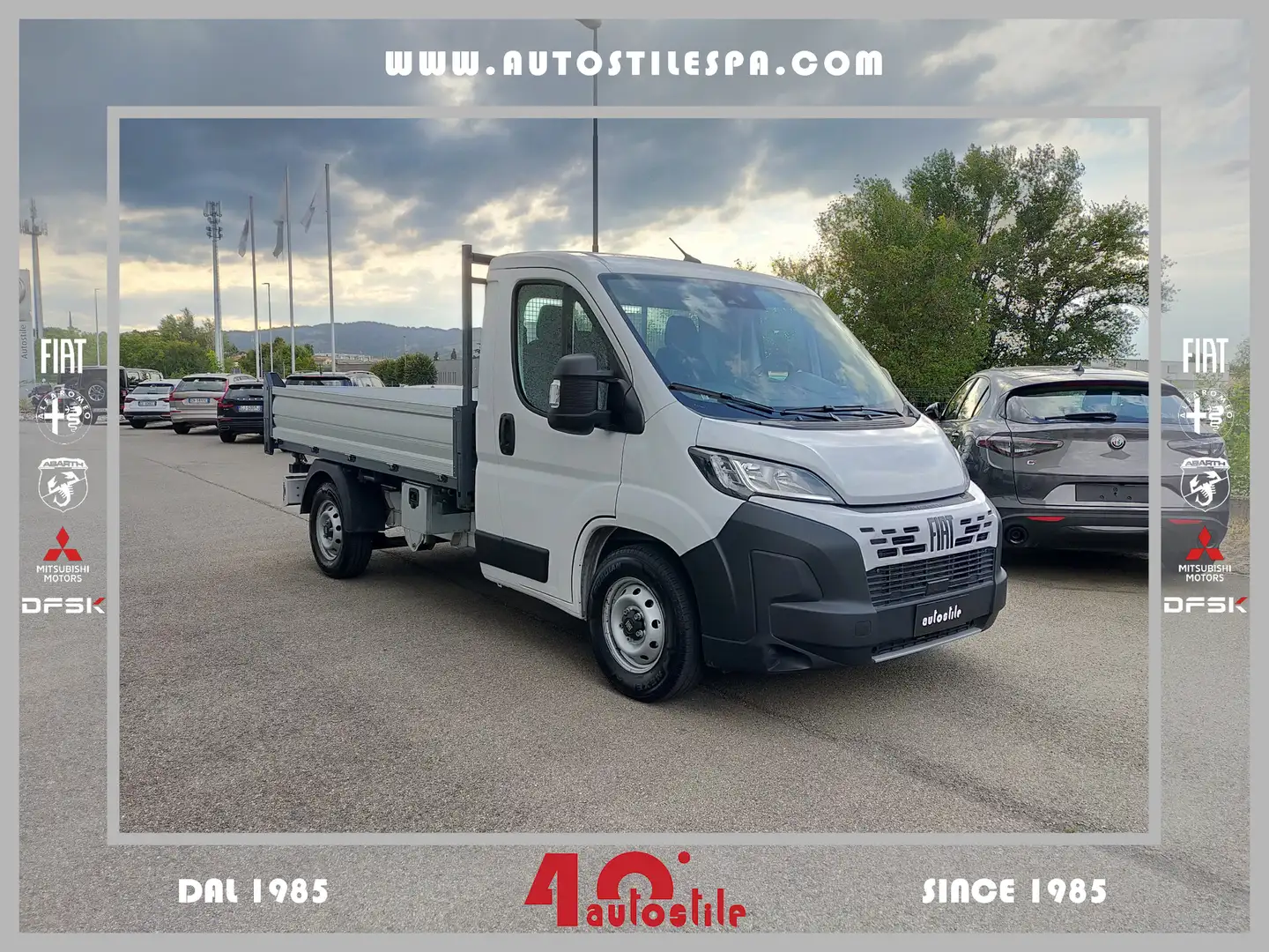 Fiat Ducato 35 2.2 Mjt 140CV PM Cassonato Maxi Ribaltabile Blanc - 1
