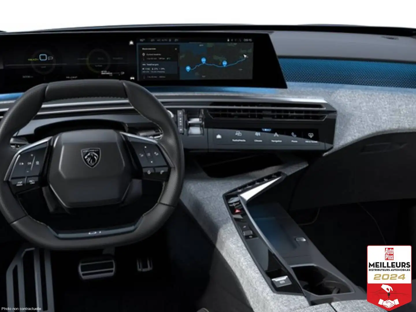 Peugeot 3008 HYBRID 145 E-DCS6 GT Noir - 2