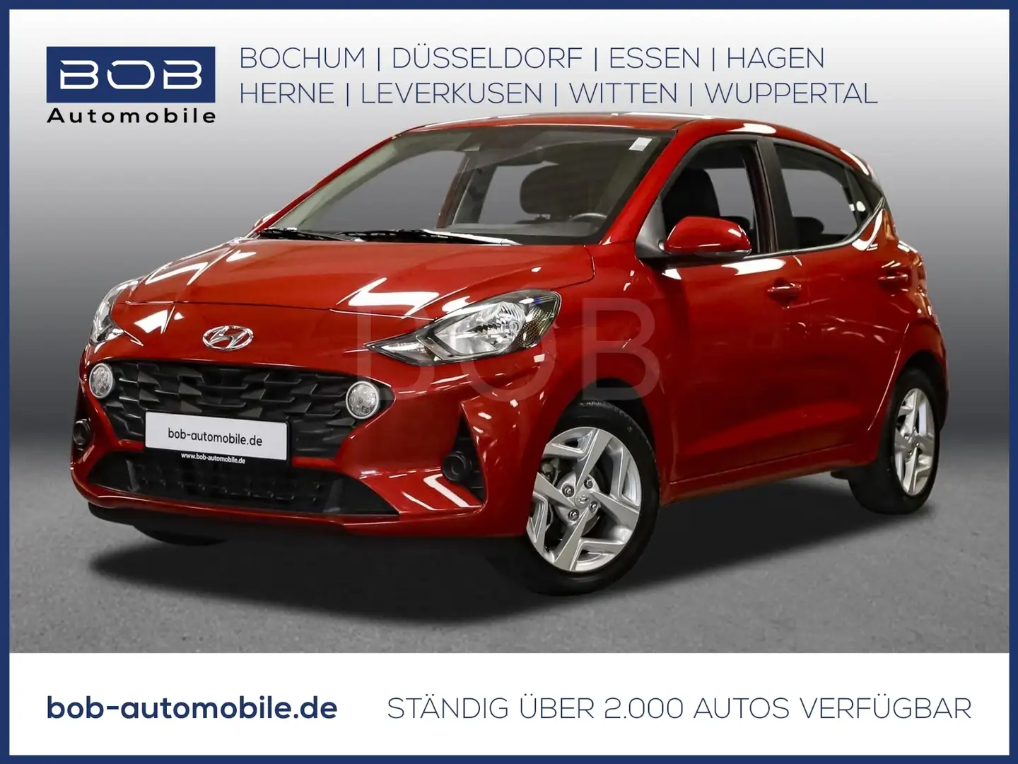 Hyundai i10 1.2 Trend  KLIMA SHZ LHZ CARPLAY ANDROID DAB Rojo - 1