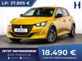 Peugeot e-208 Allure 50kWh 3-PHASEN NAV SITZHZG WENIG KM Jaune - thumbnail 1