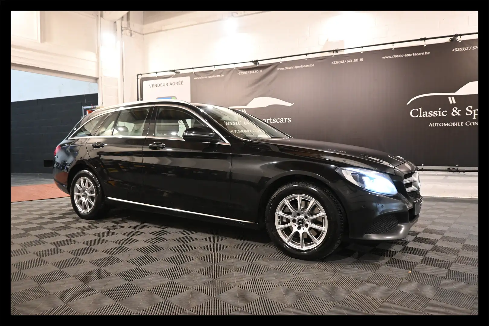 Mercedes-Benz C 200 C 200d BREAK EURO 6b / AUTO / GPS NAVI / LEDS !! Schwarz - 1