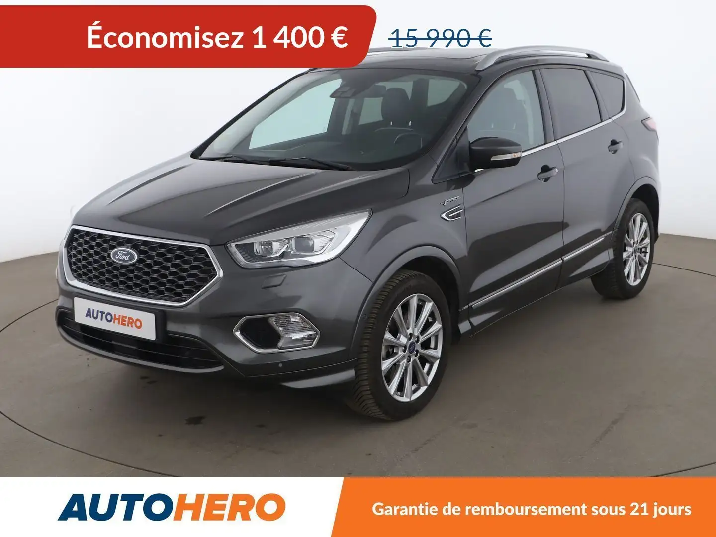 Ford Kuga 2.0 TDCi Vignale 4x4 Gris - 1