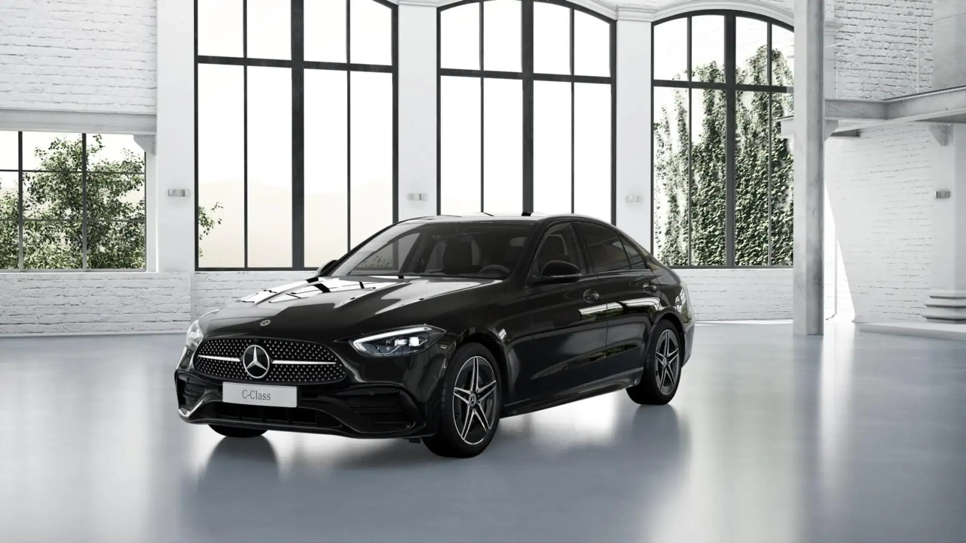 Mercedes-Benz C 220 d AMG+Night+Distronic+Ambiente+Carplay Nero - 1