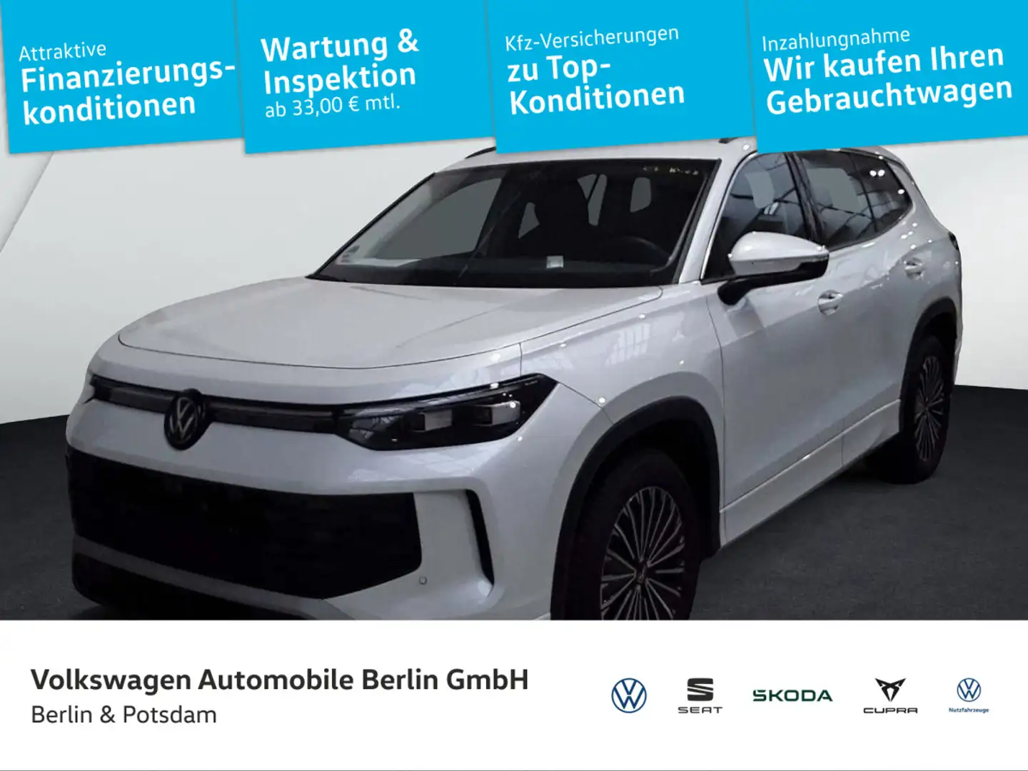 Volkswagen Tayron 1.5 eTSI Life 7-Sitze IQ.LIGHT 360°Kamera Weiß - 1