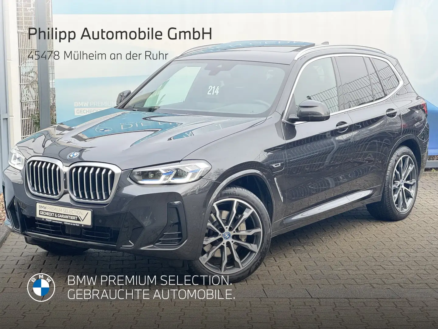 BMW X3 xDrive30e M Sport AHK ACC PANO h&k LASER HuD Gris - 1