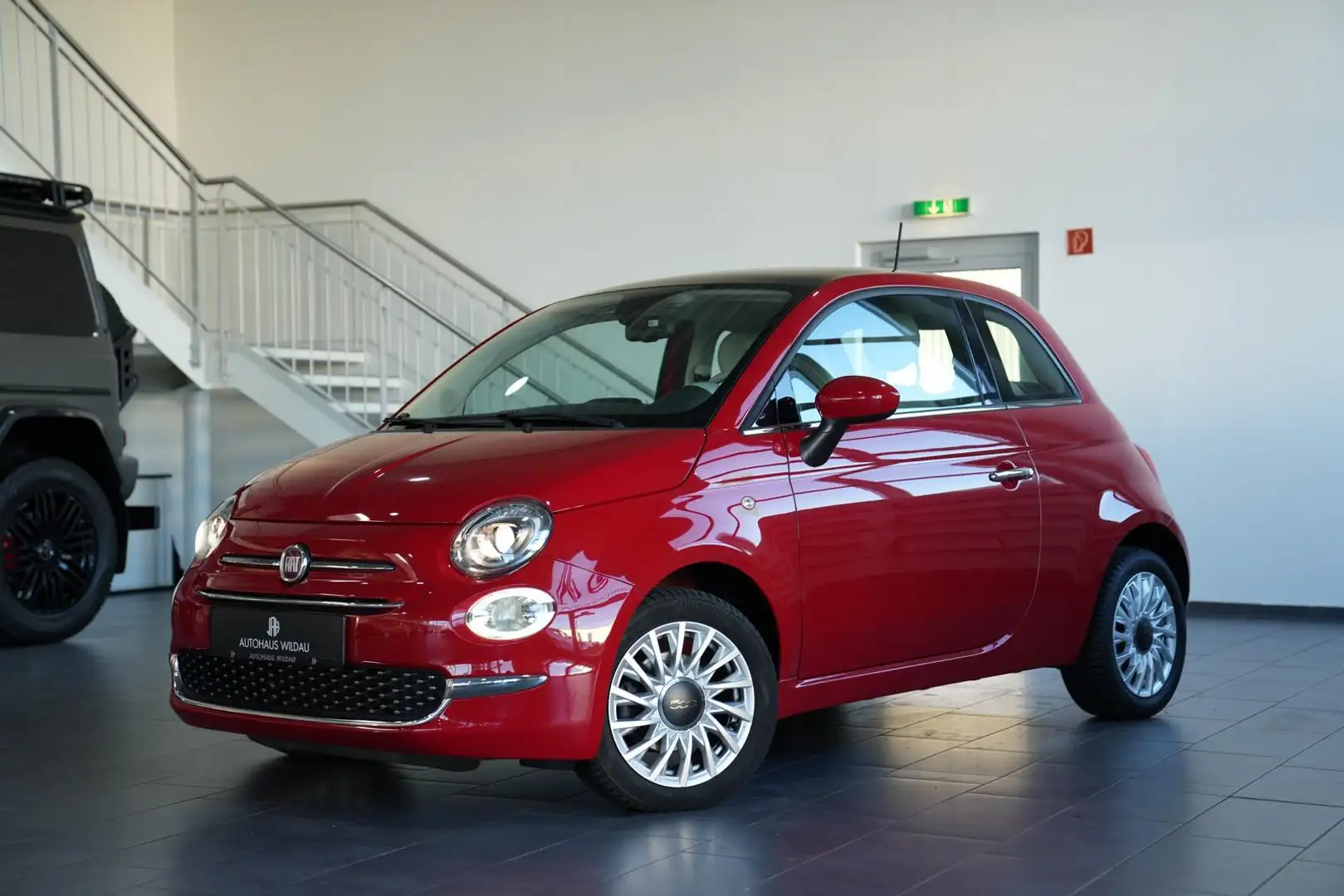 Fiat 500 Lounge *AUTOMATIK*PANO*KLIMAAUTO*LED*TEMP* Rouge - 1