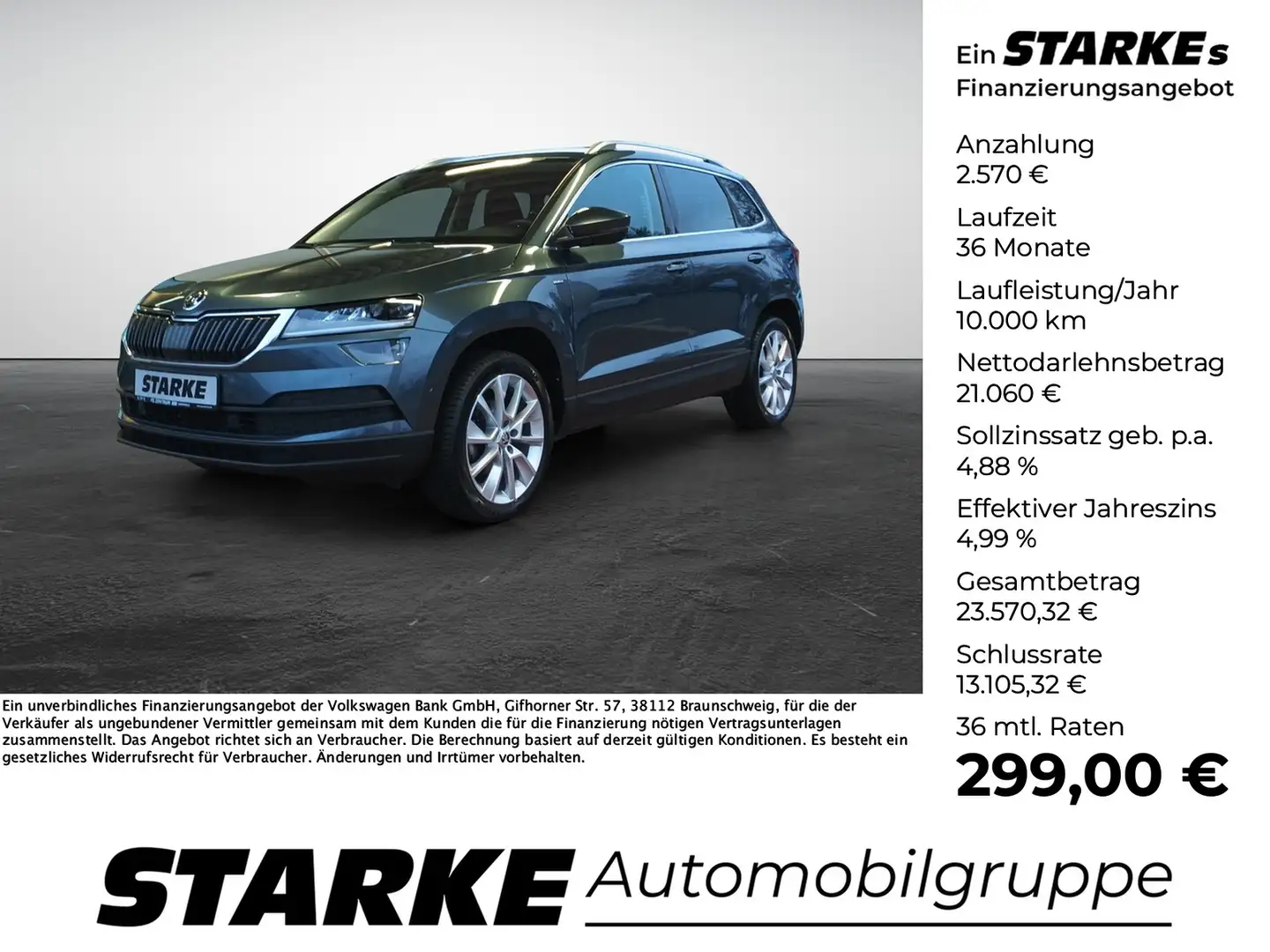 Skoda Karoq 1.5 TSI DSG Clever Grau - 1