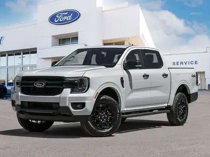 White 2026 Ford Ranger Pickup Truck Four-Wheel Drive Automatic