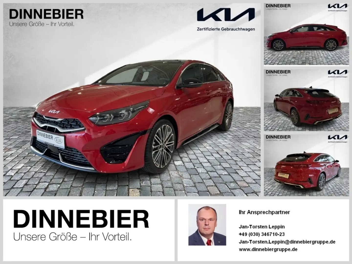 Kia ProCeed / pro_cee'd PROCEED GT-Line 1.5T Glasdach+LED+Kamera+Navi Rot - 1