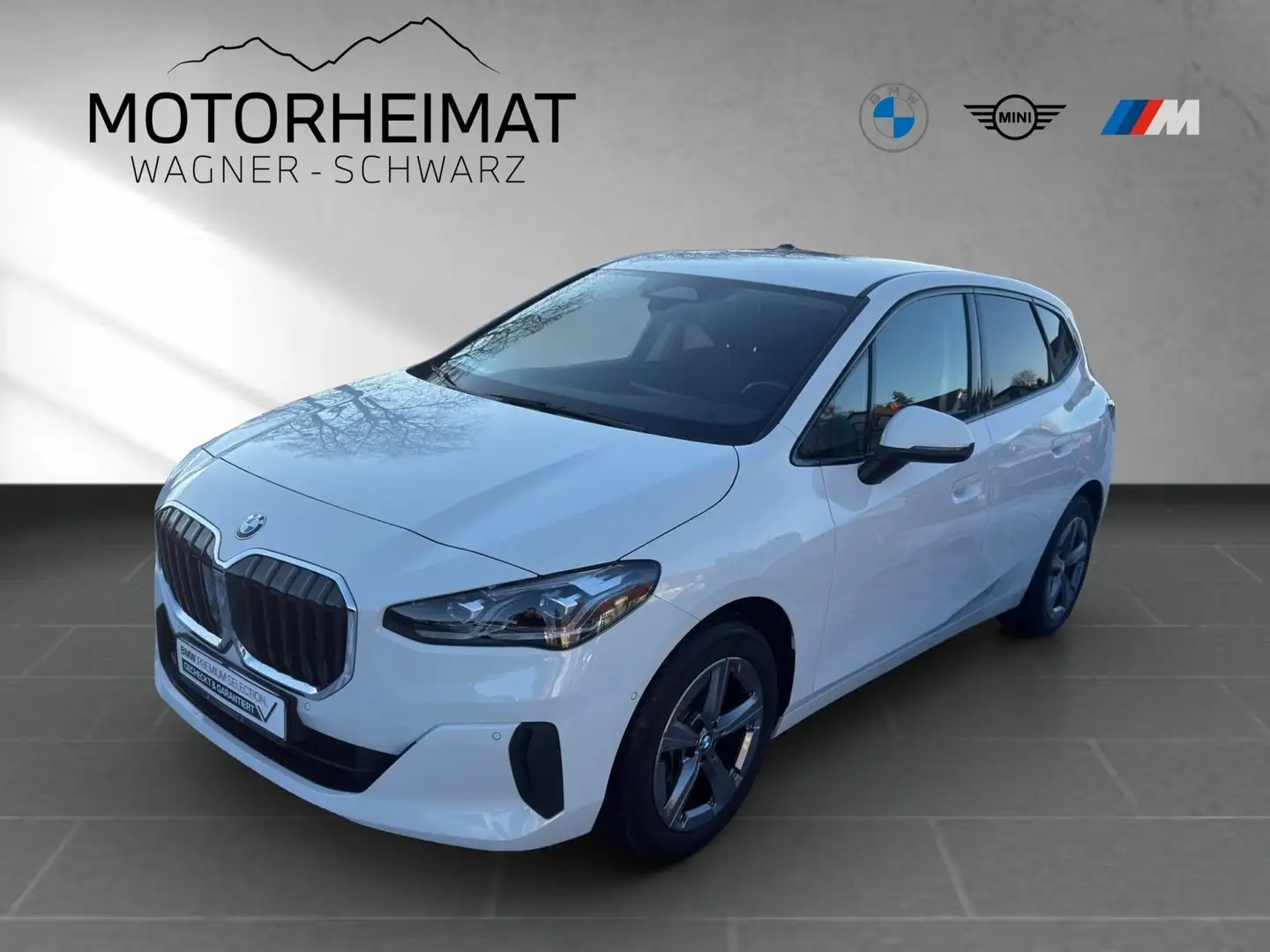 BMW 218 i Active Tourer Aut. RFK AdapLED Sonnenschutzvergl Weiß - 1