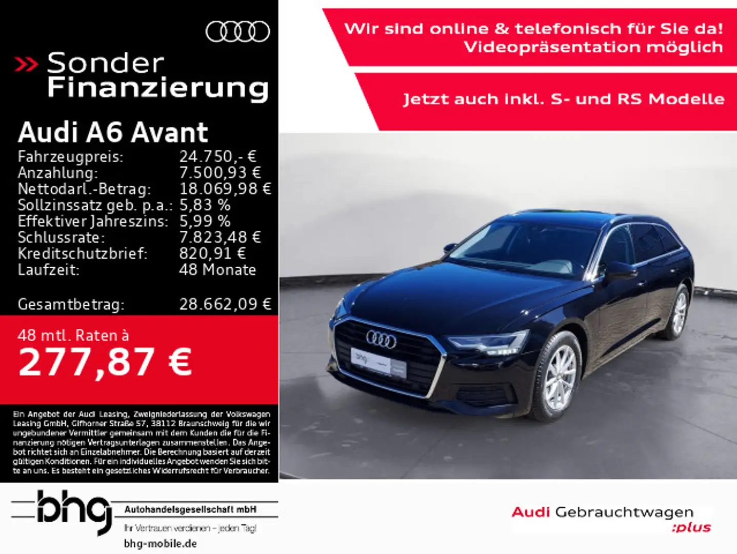 Audi A6 40 TDI S tronic #LED # PANO #PARKYSYSTE Noir - 1