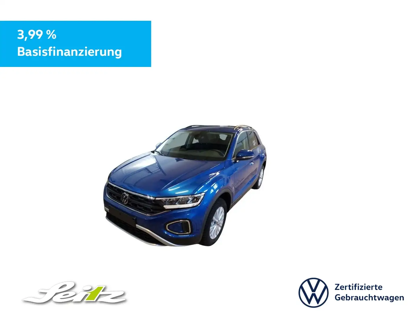 Volkswagen T-Roc 1.5 TSI Life *LED*NAVI*PARKSENSOR* Blau - 1