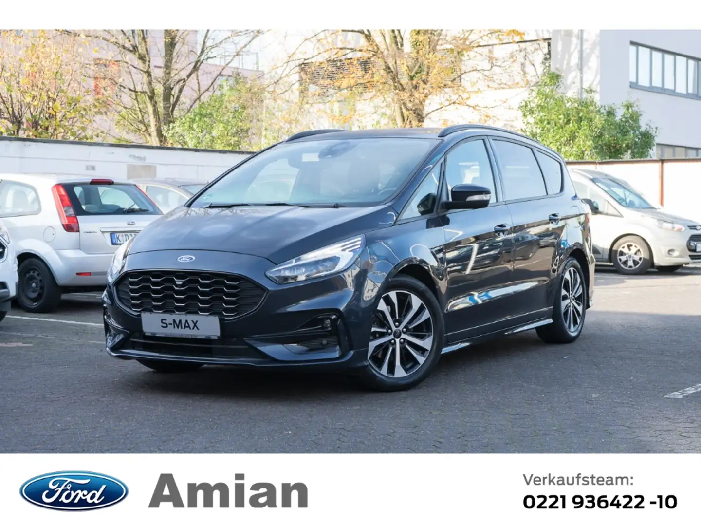 Ford S-Max Hybrid ST-Line 2.5 Duratec FHEV EU6d Navi Leder Me Bleu - 1