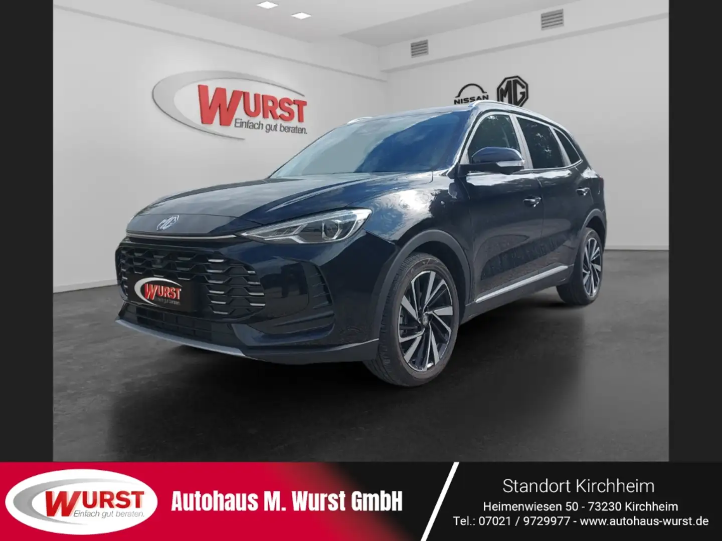 MG ZS 1.5 Hybrid+ 145 kW Luxury Hybrid AHK Abstandshalte Schwarz - 1