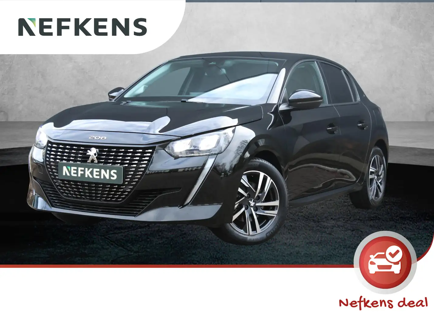 Peugeot 208 1.2 100pk Allure Pack | Apple CarPlay & Android Au Schwarz - 1