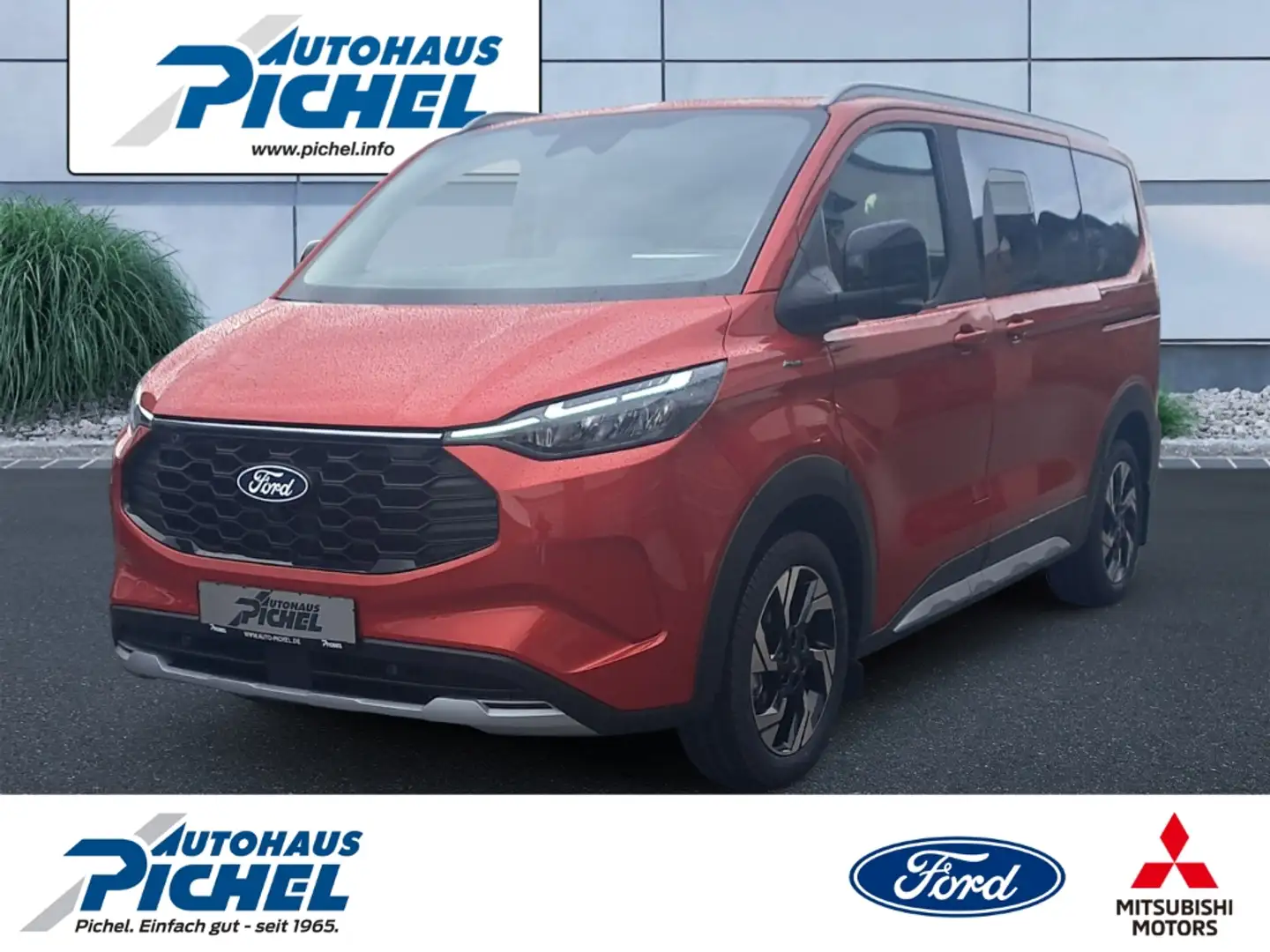 Ford Tourneo Custom Bus PHEV 340 L1 Active EL.SCHIEBET+PANODACH Rouge - 1