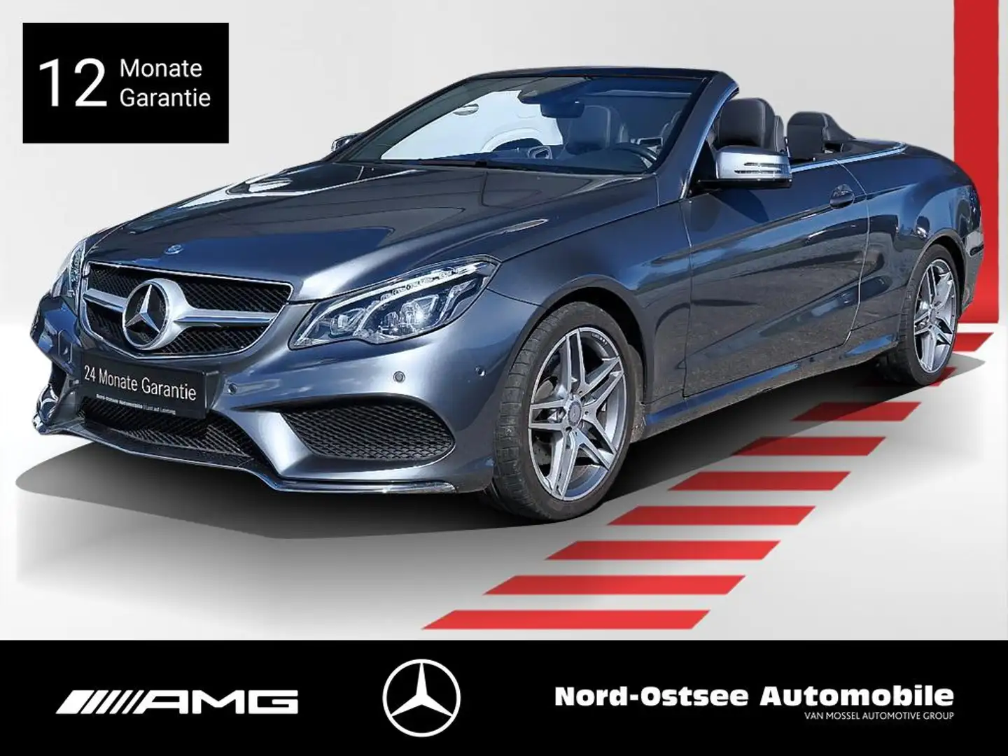 Mercedes-Benz E 250 CABRIO NAVI AIRSCARF LED BURMESTER KLIMA Сірий - 1