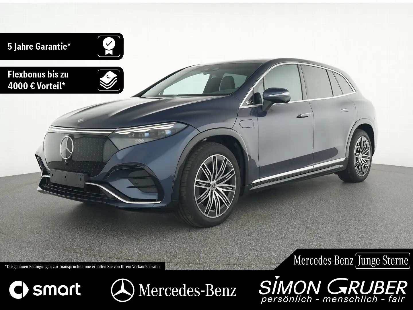 Mercedes-Benz EQS SUV EQS 450 4M SUV AMG Pano Hyper HUD AHK 7Sitze Blau - 1