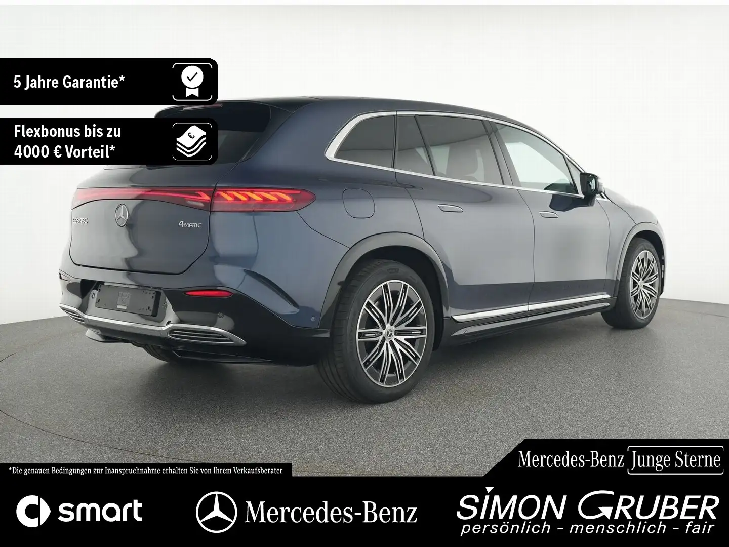 Mercedes-Benz EQS SUV EQS 450 4M SUV AMG Pano Hyper HUD AHK 7Sitze Blau - 2