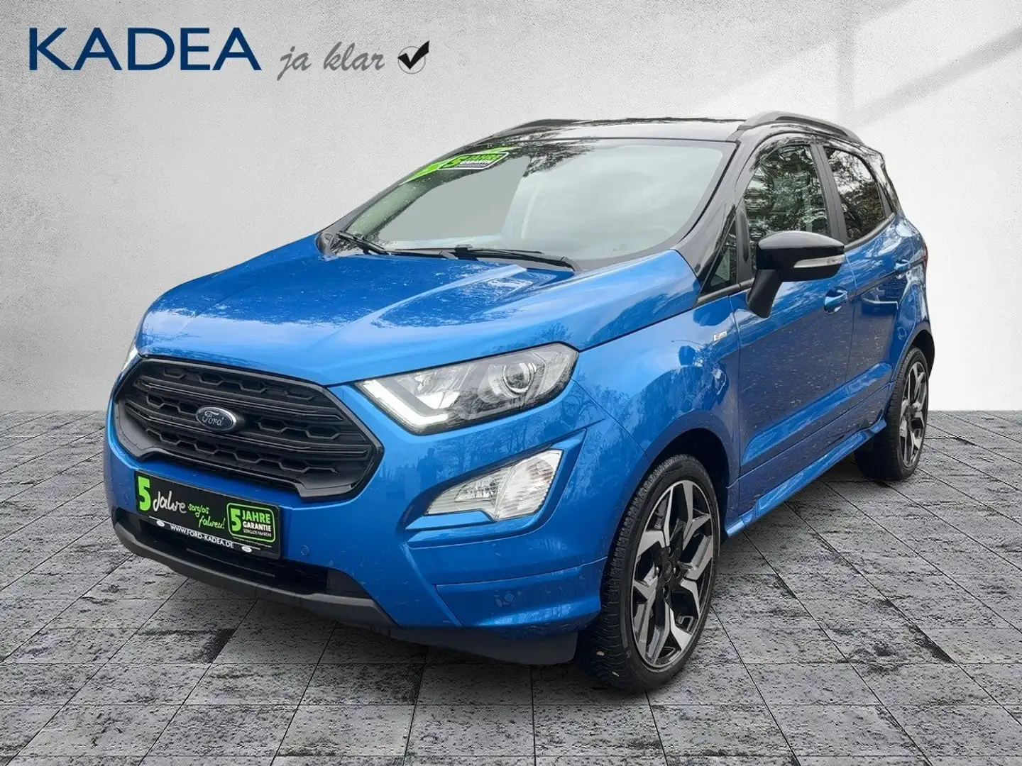 Ford EcoSport 1.0 EcoBoost ST-Line KAM+CARPLAY+SHZ+TWA Blau - 2
