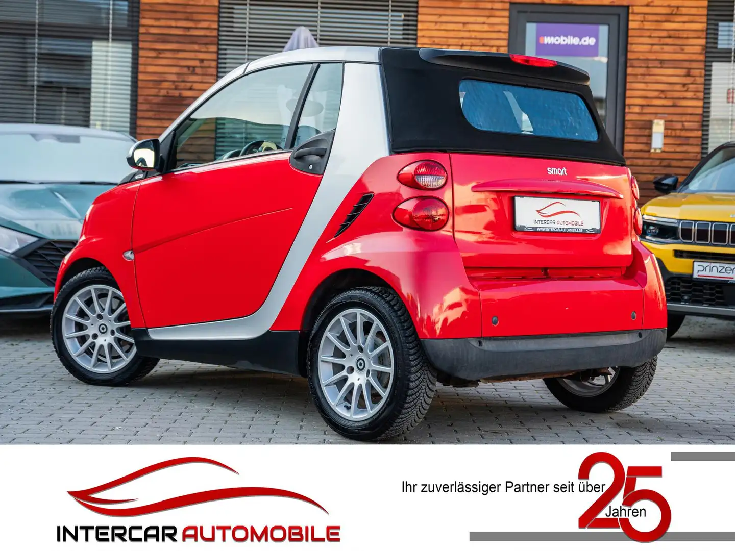 smart forTwo Cabrio 1.0 mhd |Klimaauto.|Leder|Sitzhz.| Kırmızı - 2