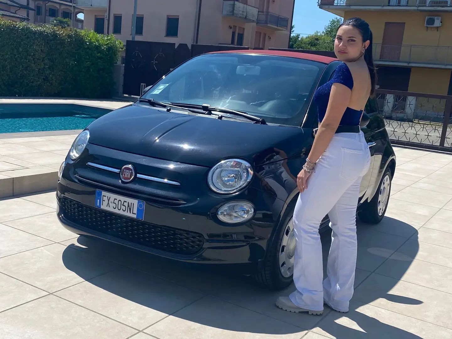 Fiat 500C 500C 1.2 Lounge 69cv my20 Nero - 2