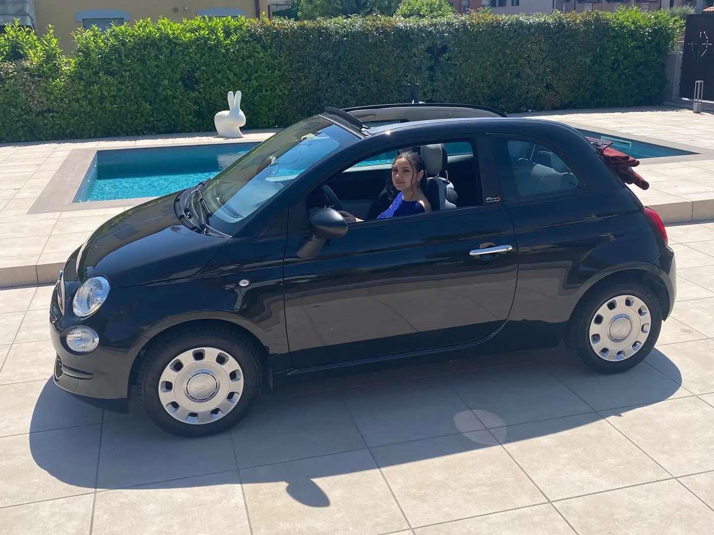 Fiat 500C 500C 1.2 Lounge 69cv my20 Nero - 1