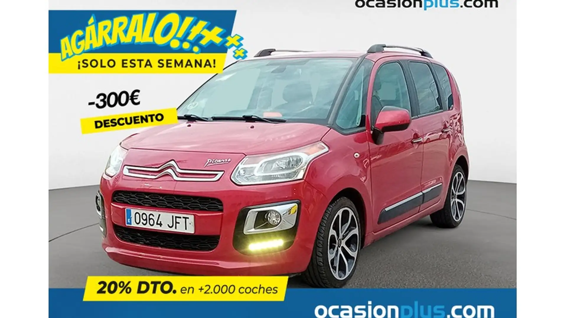 Citroen C3 Picasso 1.6HDi Collection 90 Rouge - 1