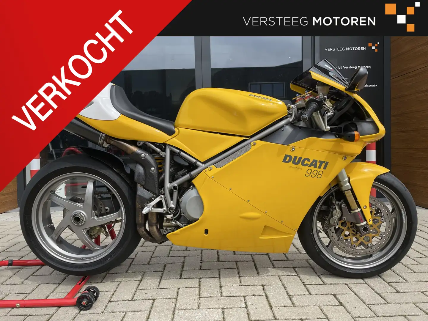 Ducati 998 Bip/Mono posto # Desmo uitgevoerd # schitterend! Jaune - 1