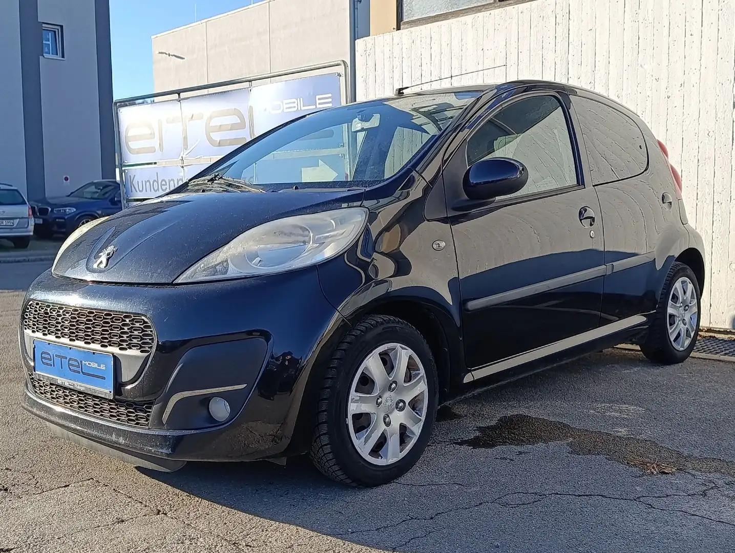 Peugeot 107 Active Klima 4 Türig Schwarz - 1