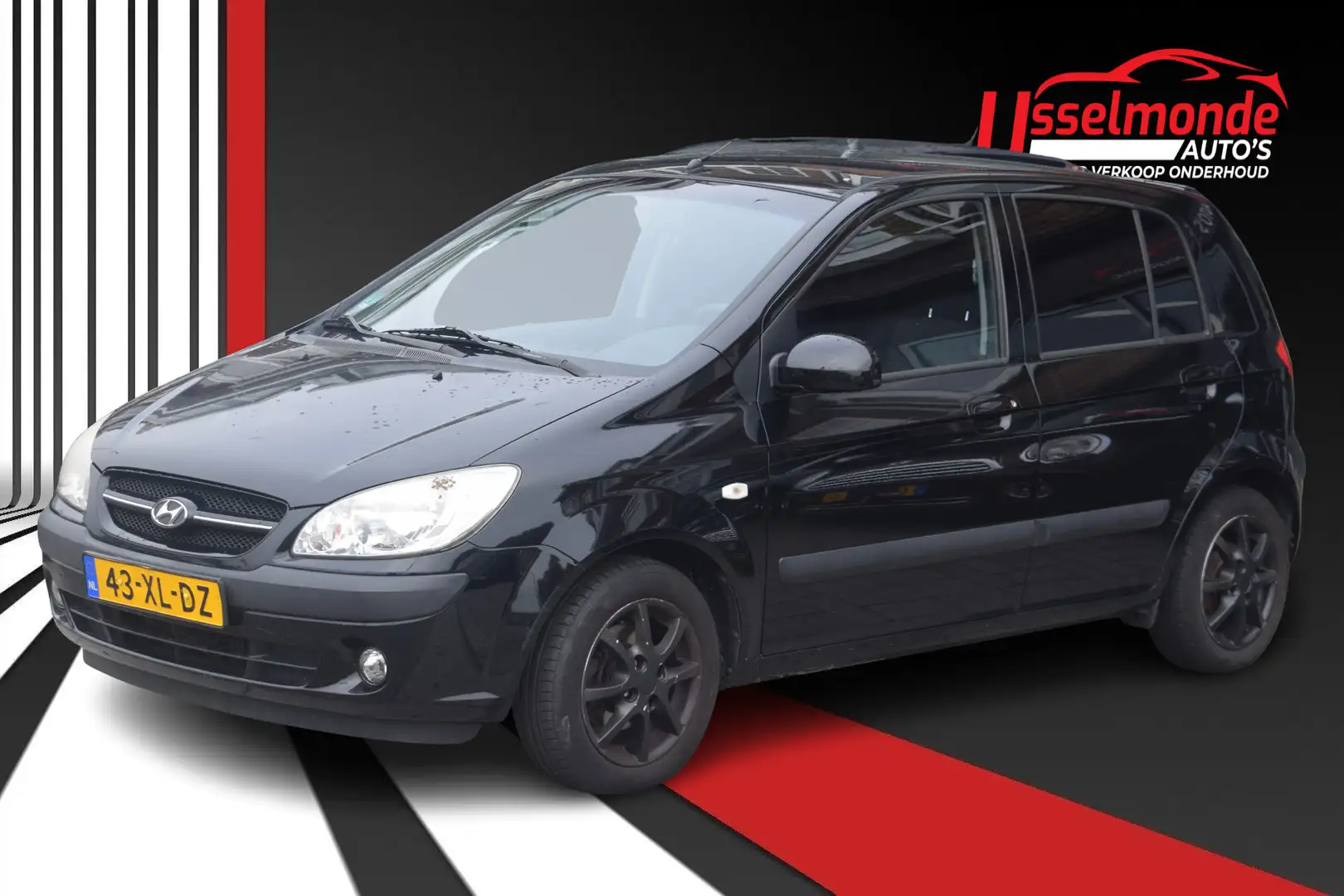 Hyundai Getz 1.4i Active Joy GOEDE AIRCO 5 drs apk 06-27 Schwarz - 1