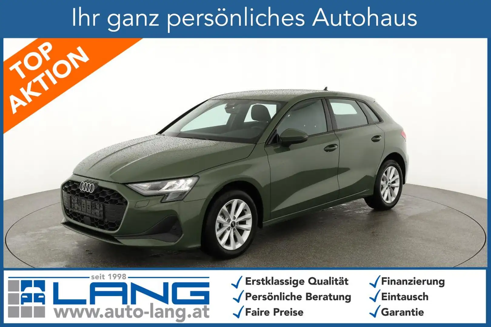 Audi A3 Sportback TFSI 110 kW 35 S-Tronic, Kamera, ACC,... Grün - 1