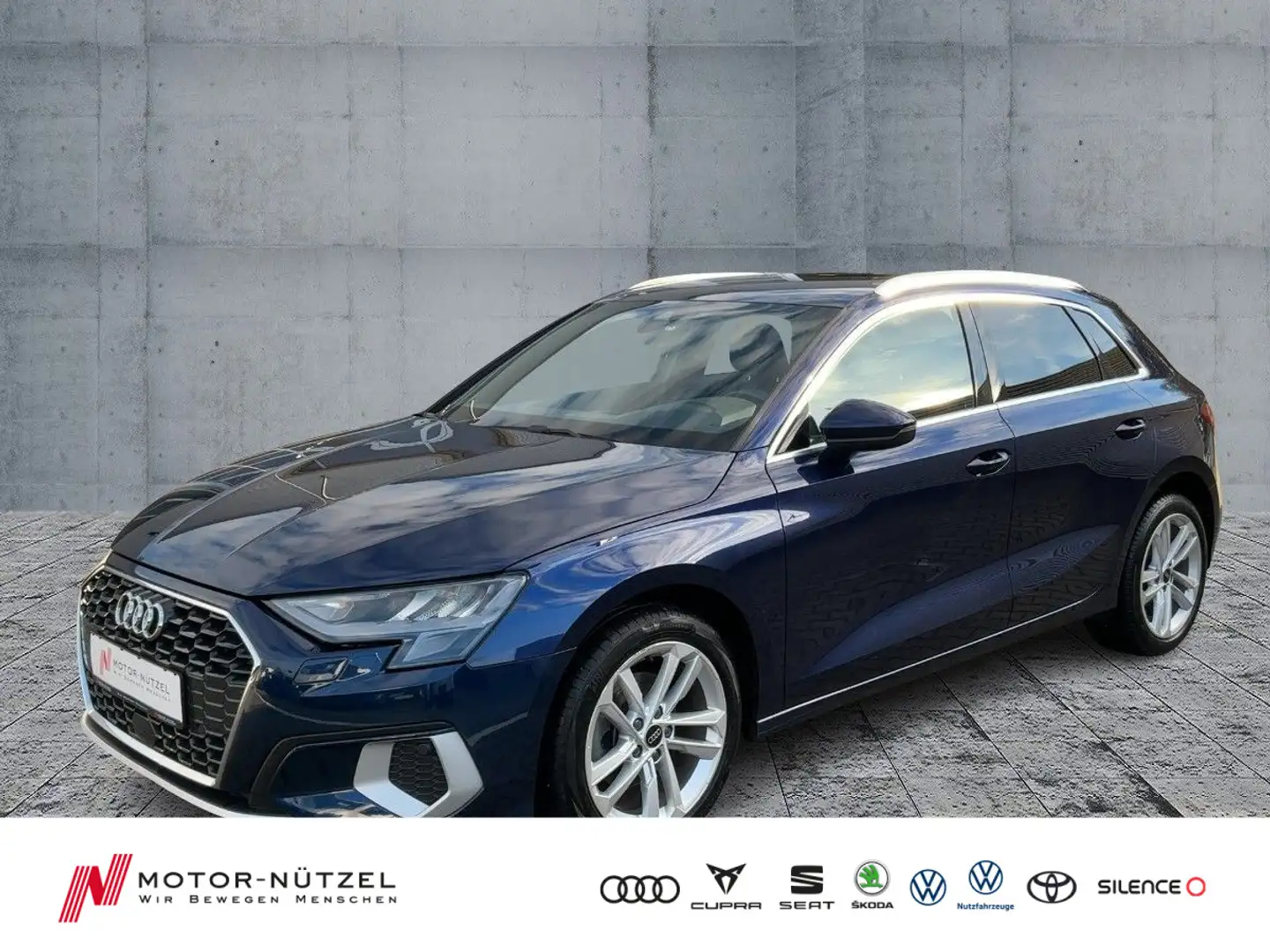 Audi A3 30 TDI S-TR ADVANCED 5JG+LED+DAB+VC Blau - 1